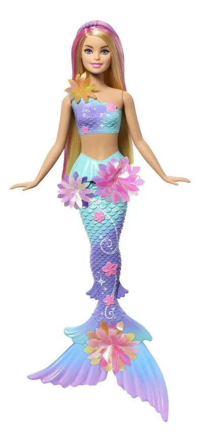 Barbie Muñeca Sirena Mágica De Flores Jdm72 Mattel