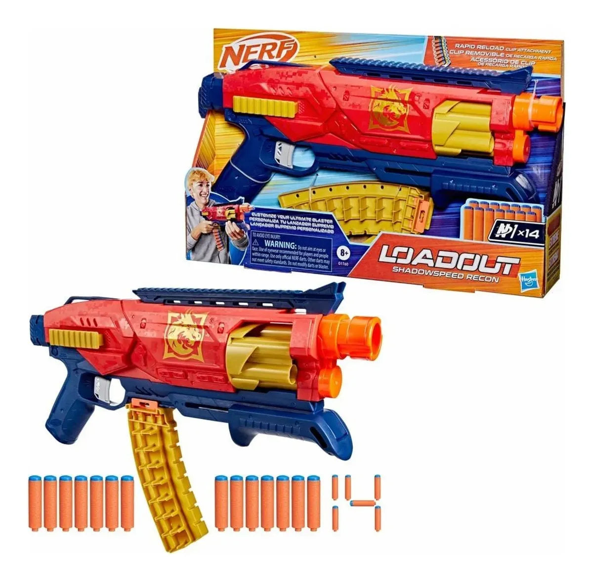 Nerf Pistola Loadout Shadowspeed Recon G1760