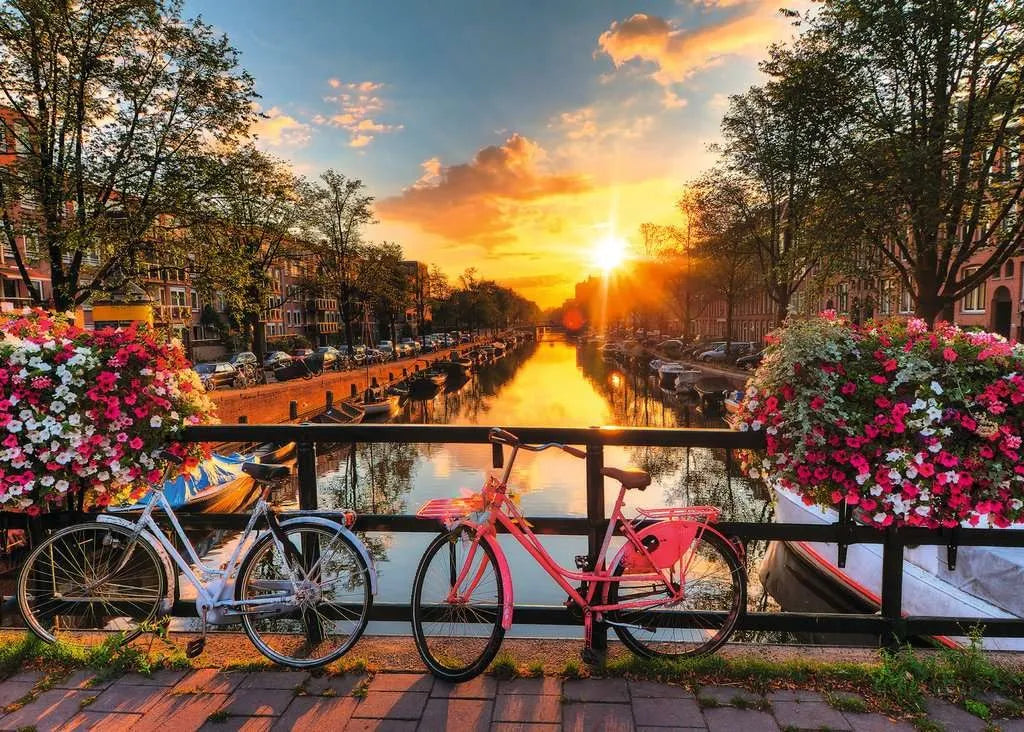 Ravensburger Puzzle 1000 Pzs Bicycles In Amsterdam 12000662