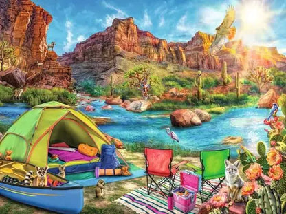 Ravensburger Puzzle 1500 Pzs Canyon Camping 12001007
