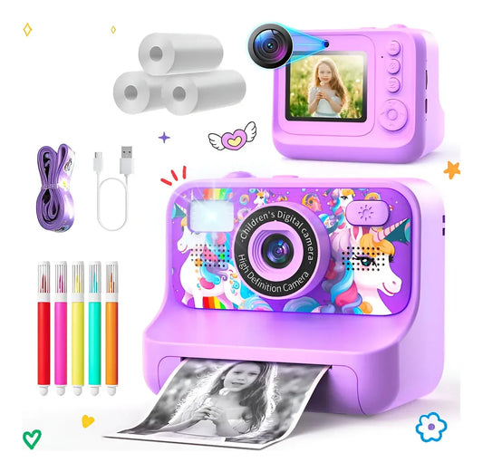 Cámara Instantánea Para Niños De Unicornio Purpura S56815 Violeta