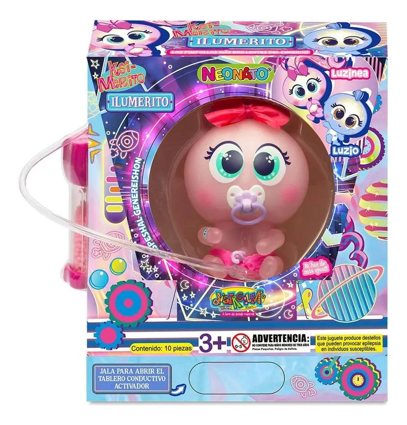 Muñeco Bebé Ksimerito Ilumerito Rosa Distroller 998996