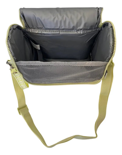 Lunchera Térmica Escolar Con Correa Sl2503v Kinderland Verde