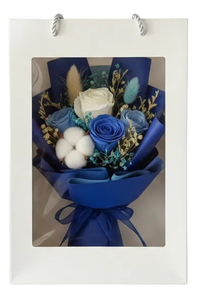 Ramo De Flor Artificial 37cm Kl806 Shine Azul