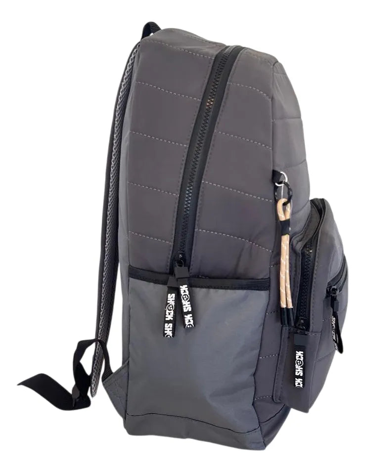 Mochila Espalda 18 Pulgadas Escolar Sl2502g Kinderland Gris