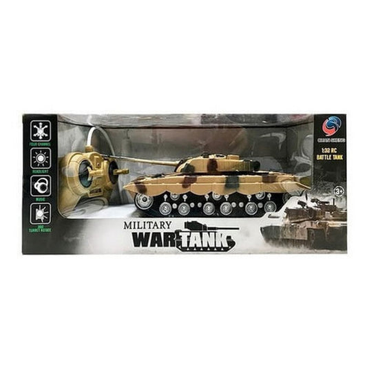 Tanque De Guerra R/c 1:32 Con Luz Y Música (4 Ch) 1323784 Color Verde