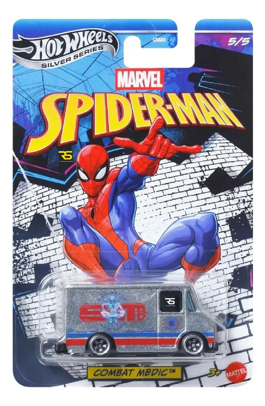 Hot Wheels Spiderman Silver Series 1:64 Surtido Gdg83 Azul