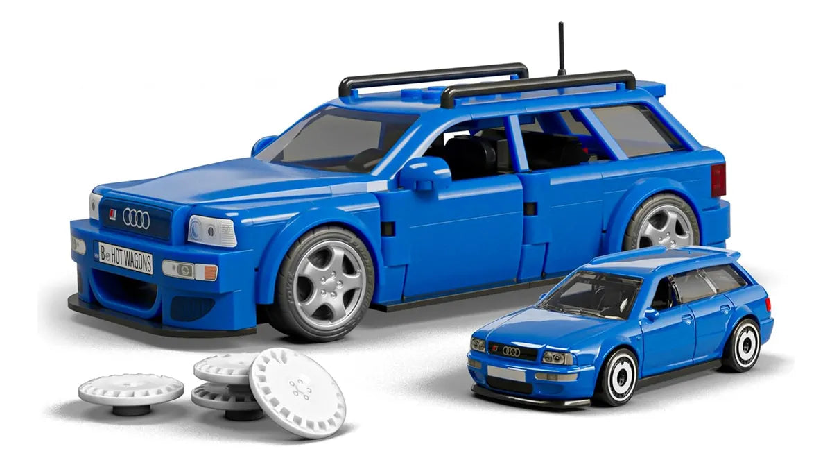 Mattel Brick Bloques Hot Wheels Audi Avant Rs2 253 Pcs Jgr28 253