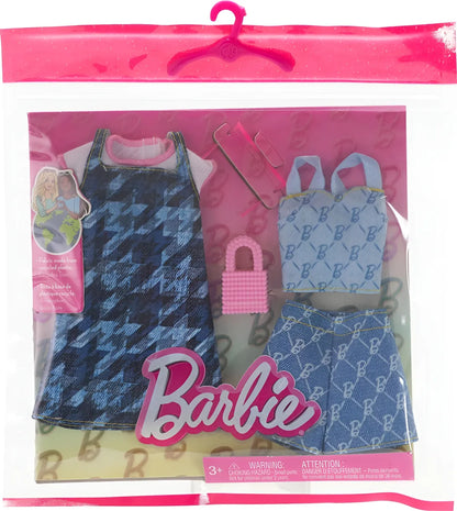 Barbie Ropa Accesorios Para Muñeca 2 Looks Gwf04