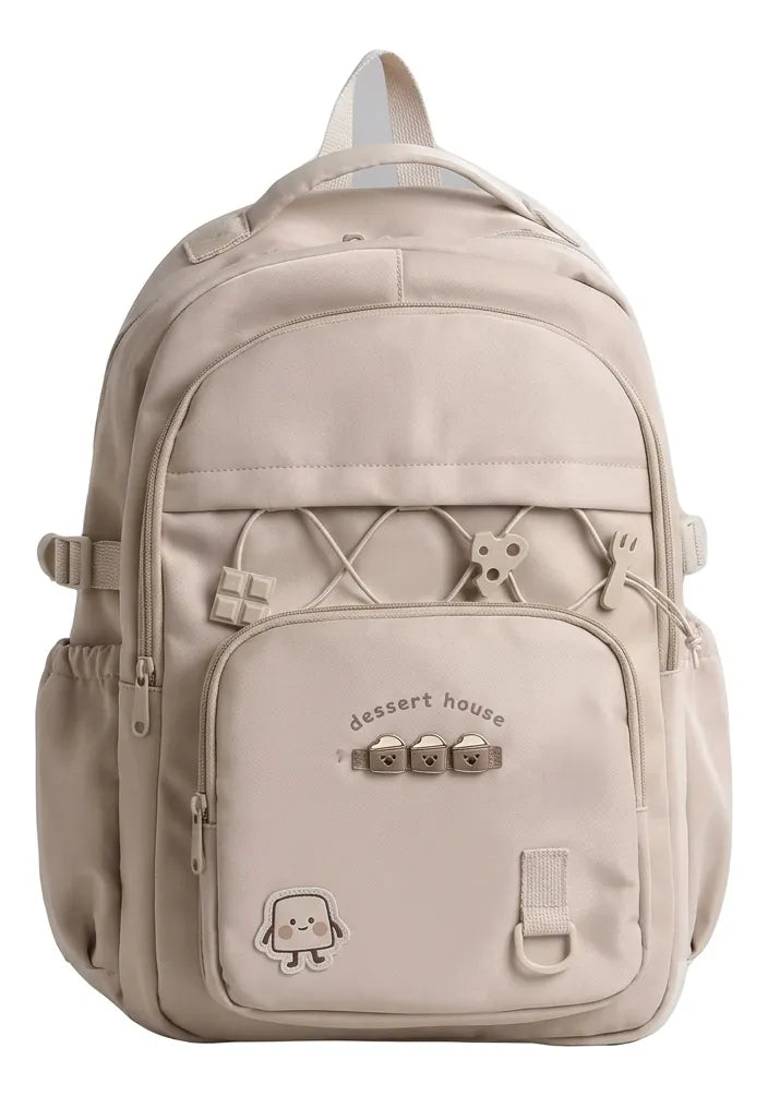 Mochila Escolar Marron 17 Kl1225 Shine
