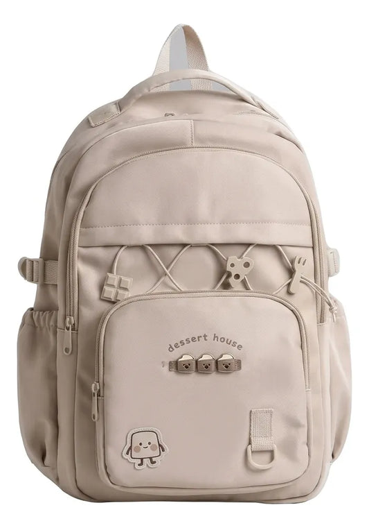 Mochila Escolar Marron 17 Kl1225 Shine