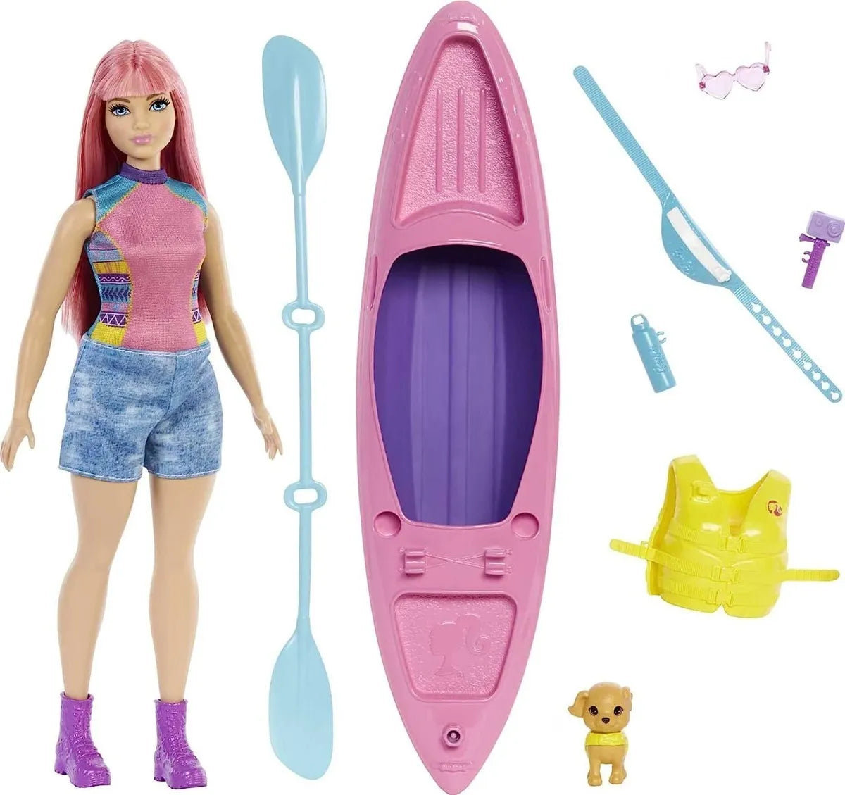 Muñeca Barbie Camping Y Kayak Daisy Hdf75 Mattel