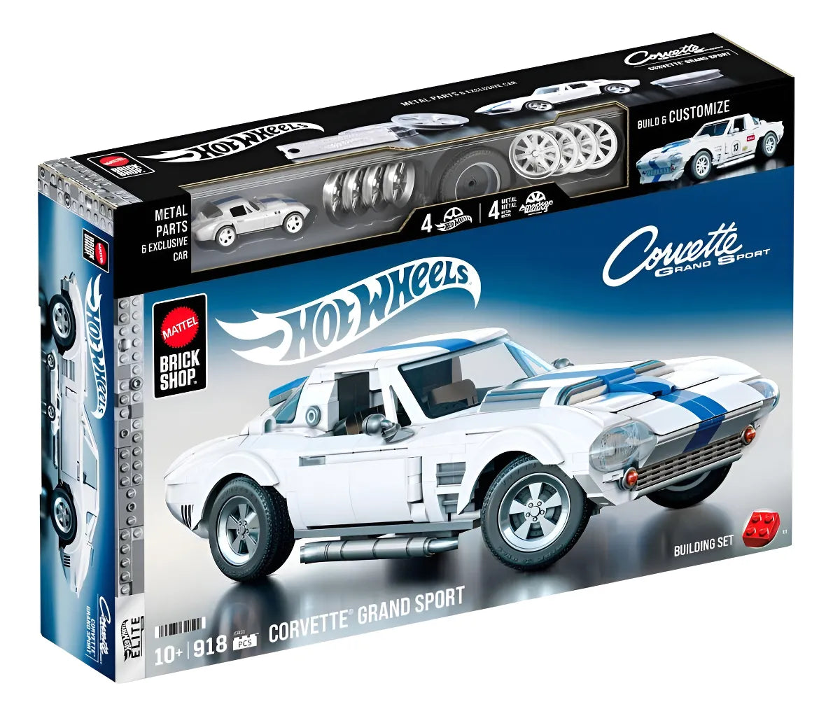 Mattel Brick Shop Bloques Hot Wheels Elite Corvette Jgr31 918