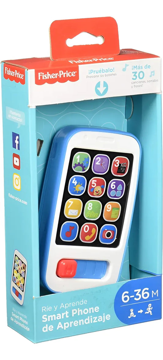 Fisher Price Smartphone Aprendizaje Azul Dkk11 Azul