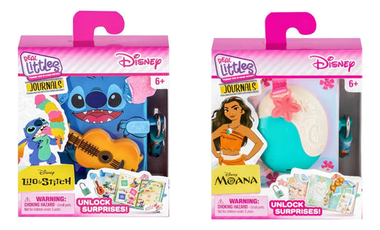 Real Littles Kit X 2 Mini Diario Disney Stitch Y Moana 25431 Stitich/moana