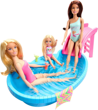 Barbie Muñeca Con Piscina Hrj74 Mattel