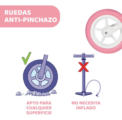 Chicco Primera Bicicleta Equilibrio Pink Comet Rosa Con Blanco