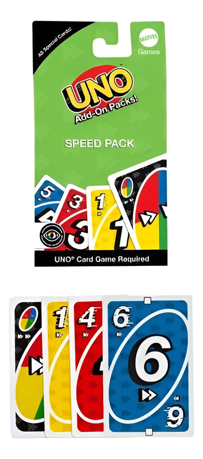 Expansión Cartas Uno Add On Pack Speed Pack Jcv55 Mattel