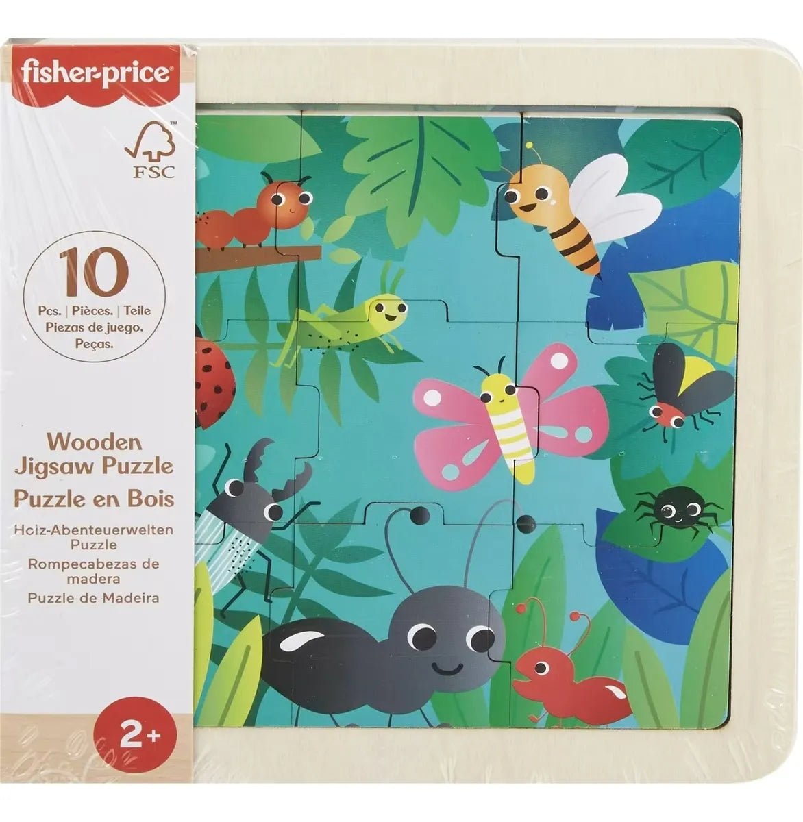 Fisher-price Colección De Puzzles De Madera Hxv15 Mattel