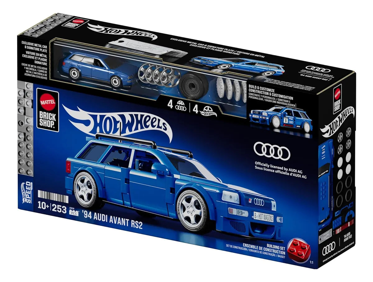 Mattel Brick Bloques Hot Wheels Audi Avant Rs2 253 Pcs Jgr28 253