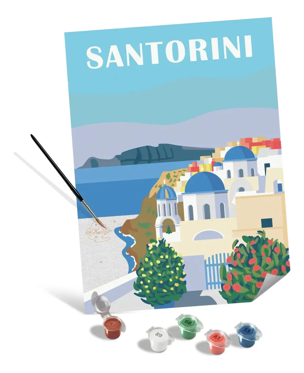 Ravensburger Creart Canvas Pinta Por Punto Santorini 23906