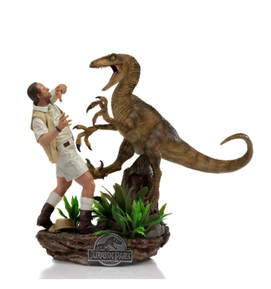 Figura Clever Girl Deluxe 1:10 Jurassic Park Iron Studios