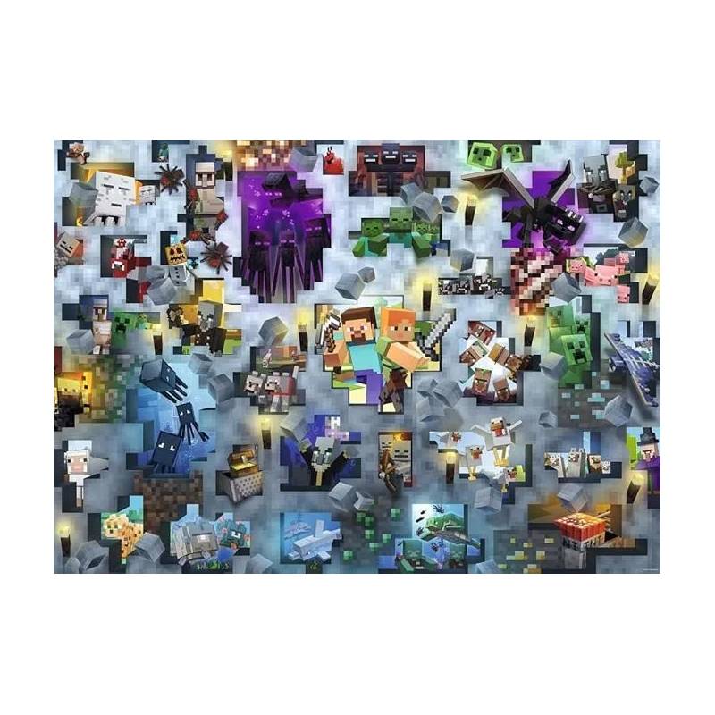 Ravensburger Puzzle 1000 Pzs Minecraft Mobs 12000422