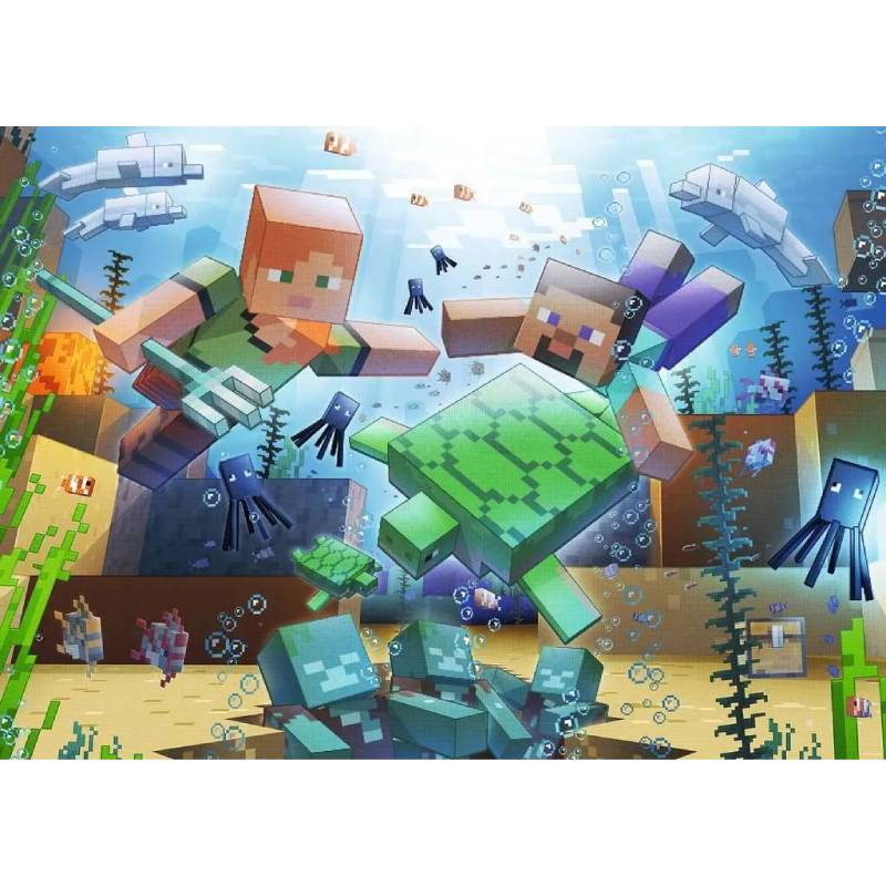 Ravensburger Puzzle 1000 Pzs Minecraft Mosaic 12000421