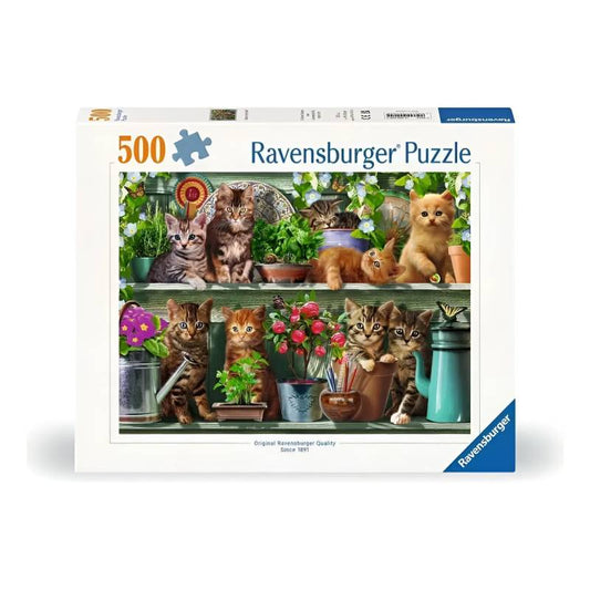 Ravensburger Puzzle 500 Pzs Cats On The Shelf 12000205