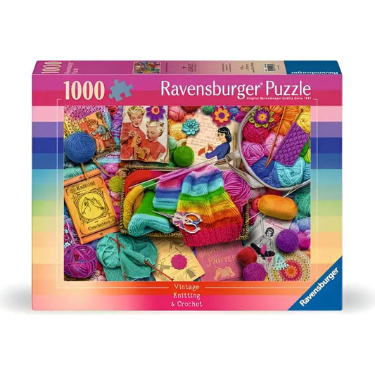 Ravensburger Puzzle 1000 Vintage Knitting & Croche 12001080