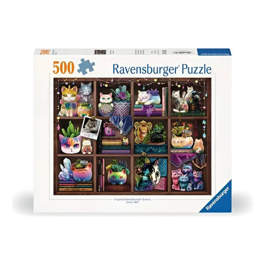 Ravensburger Puzzle 500 Pzs Cubby Cats Succulents 12000874