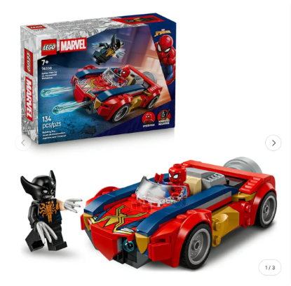 Lego Marvel: Coche de Spider-Man vs Lobezno Venomizado 76336