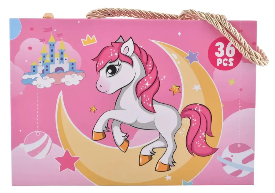 Set De Arte Rosa 36 Pzs Kl1027-g Shine