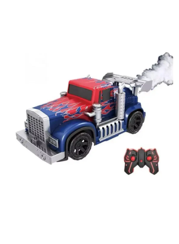 Camion A Radio Control Con Luz Y Humo 2.4g 2292801 Azul
