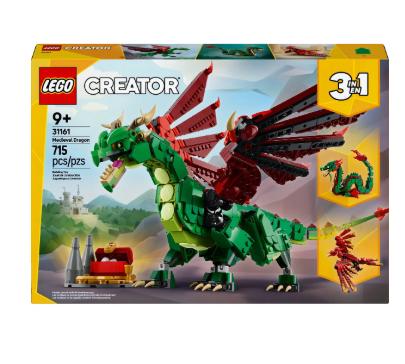 Lego Creator 3 En 1: Dragón Medieval 31161 715 Lego Creator