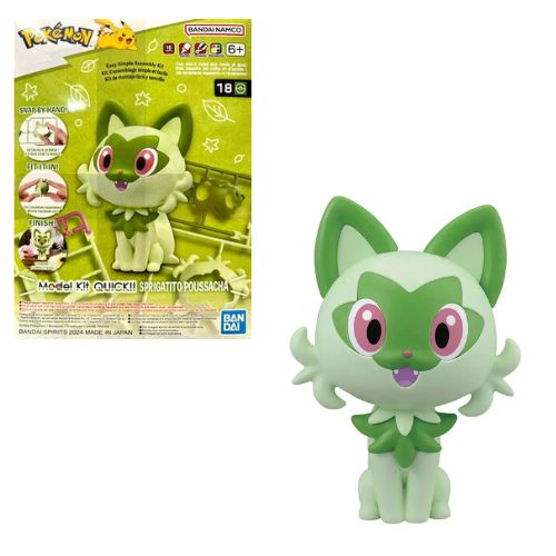 Bandai Hobby Pokemon Quick 18 Sprigatito Model Kit 2730079