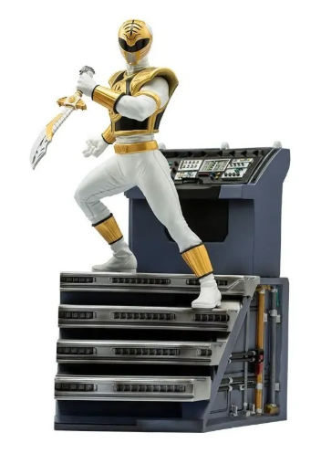Iron Studios White Ranger Bds Art 1/10 Power Rangers 46721