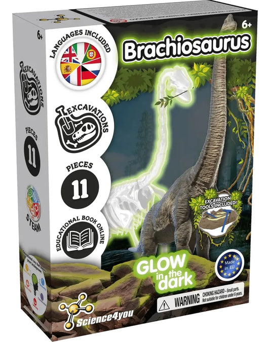 Science4you Excavación Brachiosaurus Glow 80004450