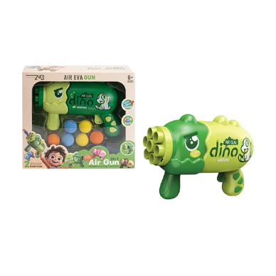 Pistola Dino Lanza Pelotas Air Eva Gun 2 En 1 3104579 Verde