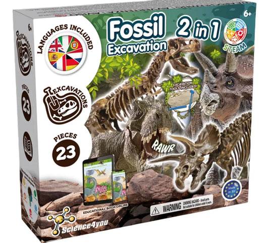 Science4you Juego Excavación De Fósiles 2 En 1 80004112