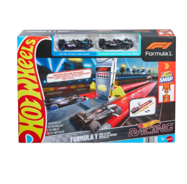 Hot Wheels Pista Linea De Salida Formula 1 + 2 Autos Jkm88 Multicolor