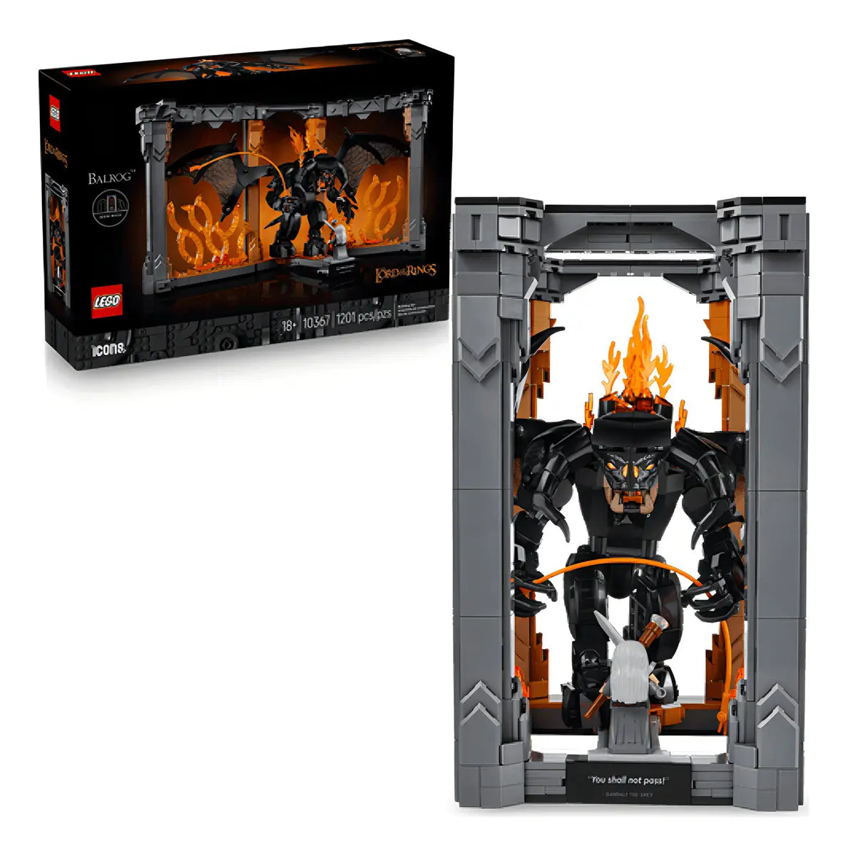 Lego Icons Señor De Los Anillos Balrog Book Nook 10367 1201 Gandalf