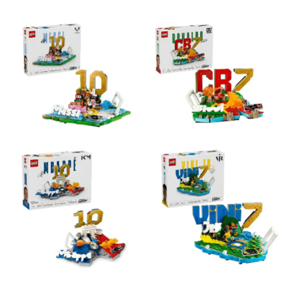 Lego Edición Goats Del Futbol Mundial 🐐 Messi Ronaldo Vini Jr Mbappe