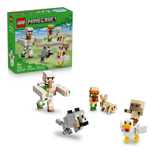 Lego Minecraft Chicken Jockey Desert Attack 21592 428 Ataque Del Jinete Avícola En El Desierto