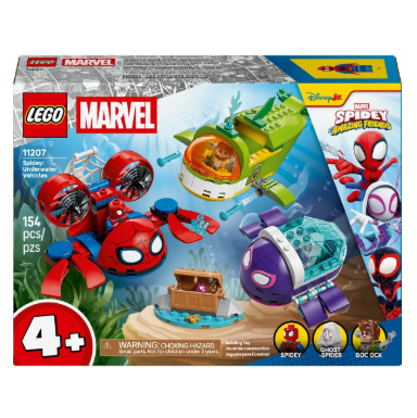 Lego Marvel: Spidey Vehículos Submarinos 11207 154 Spidey Y Sus Amigos