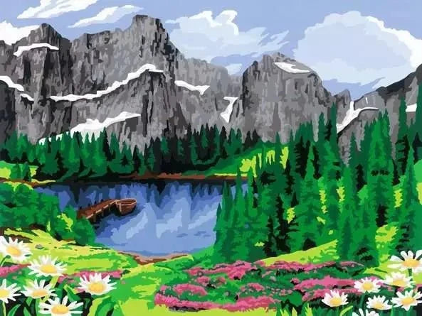 Ravensburger CreArt Mountain View 20155 - detalle 3