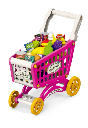 Carrito De Supermecado 44cm Con 60pcs Rosa 2885345 Rosa