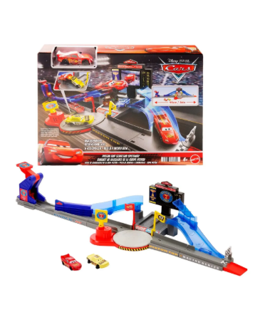 Cars Pista Acrobática Copa Pistón Con Rayo Mcqueen Jhl42 Multicolor