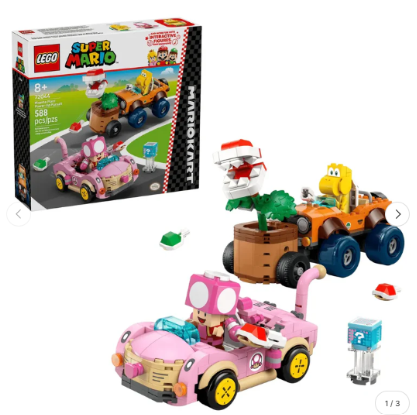 Lego Mario Kart: Persecución de Planta Piraña 72044