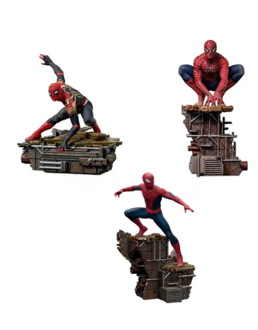 Combo Meme 3 Figuras Spider-man No Way Home Iron Studios